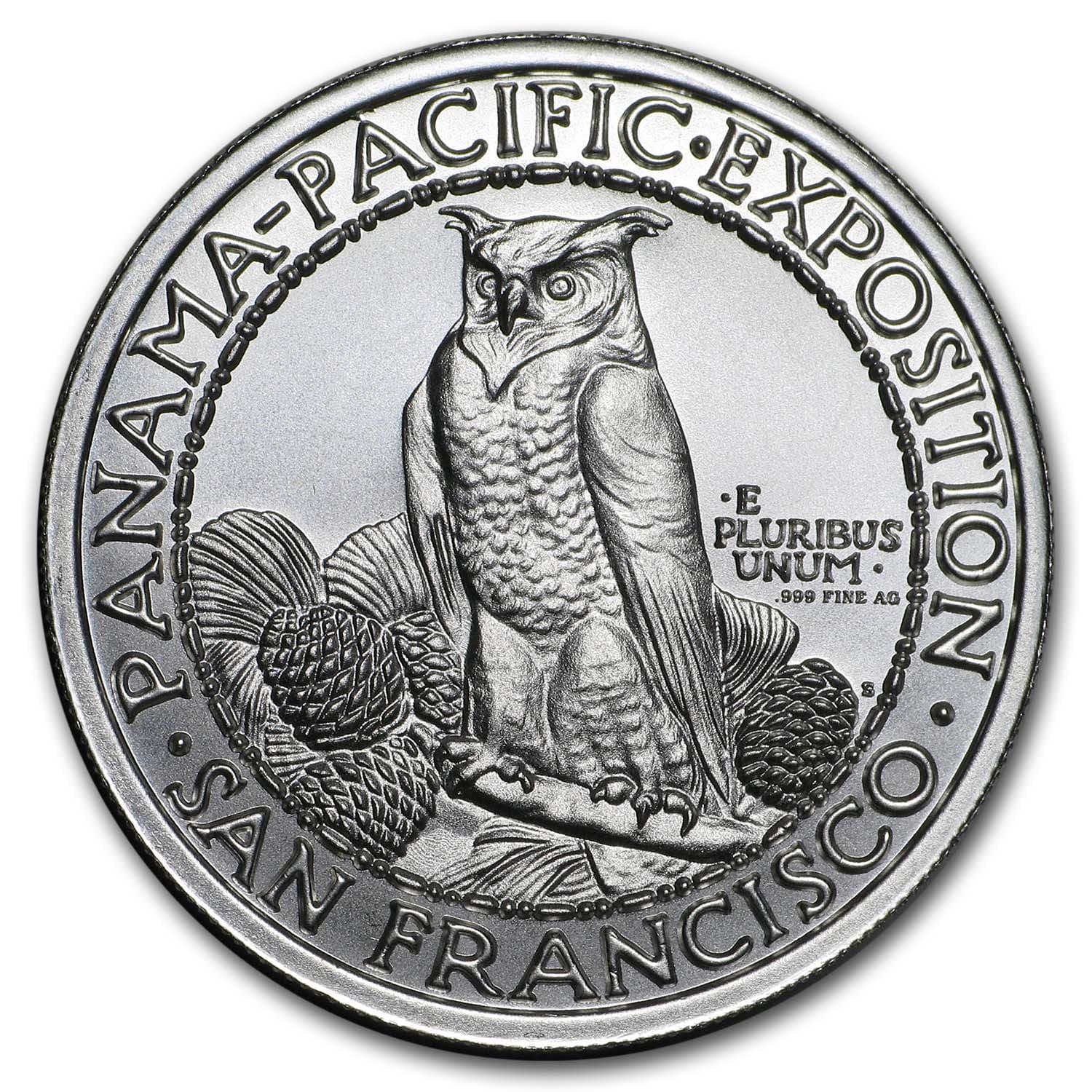 2 oz Silver High Relief Round - Panama-Pacific | eBay